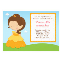 Princess Birthday Party Invitation