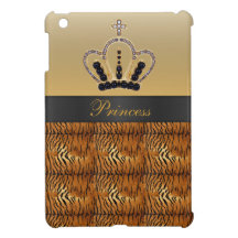 Princess Crown Tiger Fur iPad Mini Case