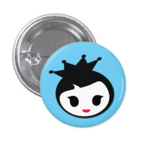 Princess in Blue Button