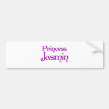 Princess Jasmin Bumper Stickers