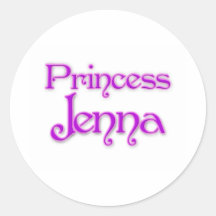 Princess Jenna Stickers