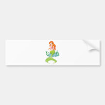 princess-mermaid bumper sticker