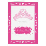 Princess Party Sparkling Tiara invite Greeting Cards
