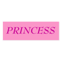 PRINCESS PROFILE CARD BUSINESS CARDS
