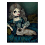 "Princess with a Himalayan Cat" Postcard