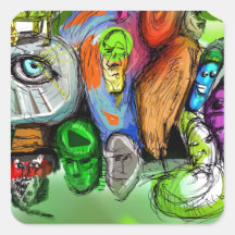 Print no 1 square stickers