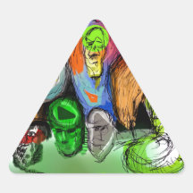 Print no 1 triangle sticker