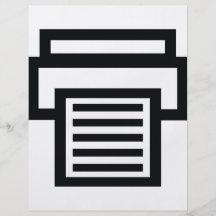 printer icon flyer