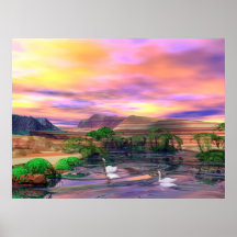 Prism Swans ~Print~
