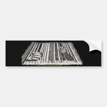 PRISON JAIL BAR CODE BUMPER STICKERS