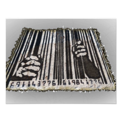 PRISON JAIL BAR CODE PERSONALIZED INVITATION