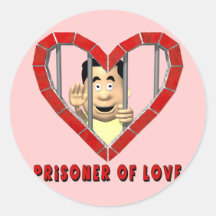 Prisoner Of Love T-shirts and Gifts Round Sticker