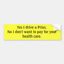 Prius Driving Capitalist Bumper Stickers