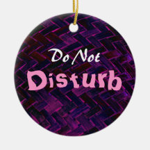 Privacy Door Hanger Christmas Ornament