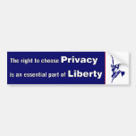 Privacy is Liberty Bumper Sticker