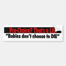 PRO-CHOICE BUMPER STICKERS