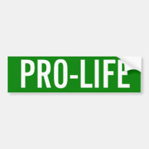 Pro-Life Bumper Sticker