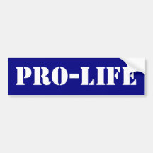 Pro-Life Bumper Sticker