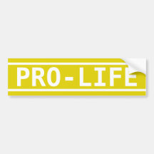 Pro-Life Bumper Sticker