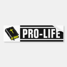 Pro-Life Bumper Sticker