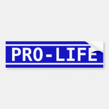 Pro-Life Bumper Sticker