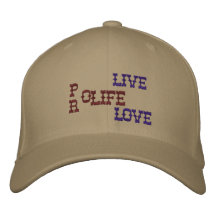 Pro life embroidered hat