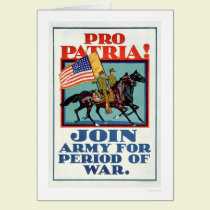 Pro Patria!  Join the Army (US02096A) cards