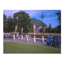 Procession of the sick, Rosary Square, Lourdes Post Card