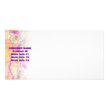 Product Photo,Announcement  - Just Peachy Customized Photo Card