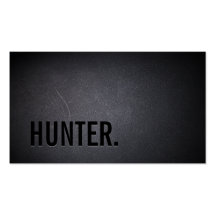 Professional Black Out hunter Business Card