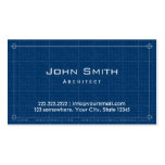 Professional Blueprint Architect Business Card
