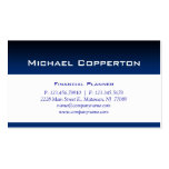 Professional Business Card Financial Planner Blue