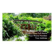 Professional Gardener Business Card