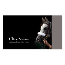Professional horse riding trainer business card business cards