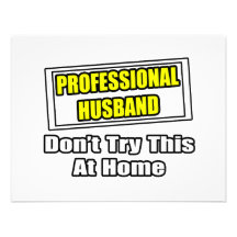 Professional Husband...Joke Personalized Announcement