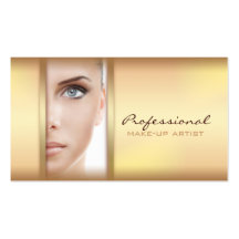 Professional make-up artist business card