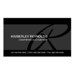 Professional Monogram Business Cards