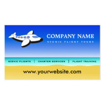 Professional Pilot Scenic Flights Business Cards