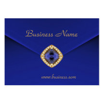Profile Card Business Rich Blue Velvet Look Business Card Template