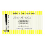 Profile Card Carpenter Built Business Card Templates