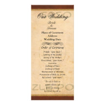 Program - landscape personalised rack card