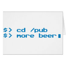 Programmer Beer - Geek, Nerd, Gamer, Gaming Card