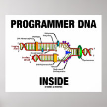 Programmer DNA Inside (DNA Replication) Posters