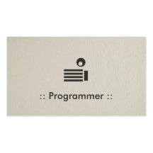 Programmer Simple Elegant Professional Business Card Templates