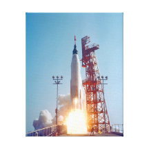 Project Mercury MA-9 Launch, Faith 7 Gallery Wrapped Canvas