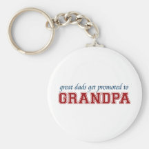 Promoted to Grandpa Keychain