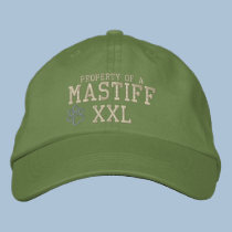 Property of a Mastiff Embroidered Hat embroidered hats