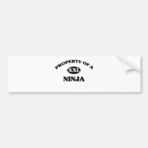 Property of a NINJA Bumper Stickers