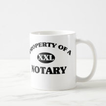 Property of a NOTARY Coffee Mugs