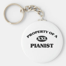 Property of a PIANIST Keychain